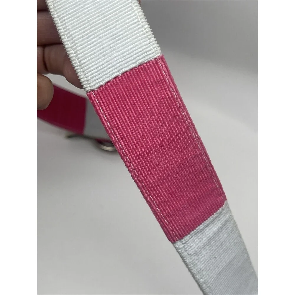 Maax Blue Fish River Corduroy Fabric Pink & Gray Belt Sz Sm New W/O Tags
